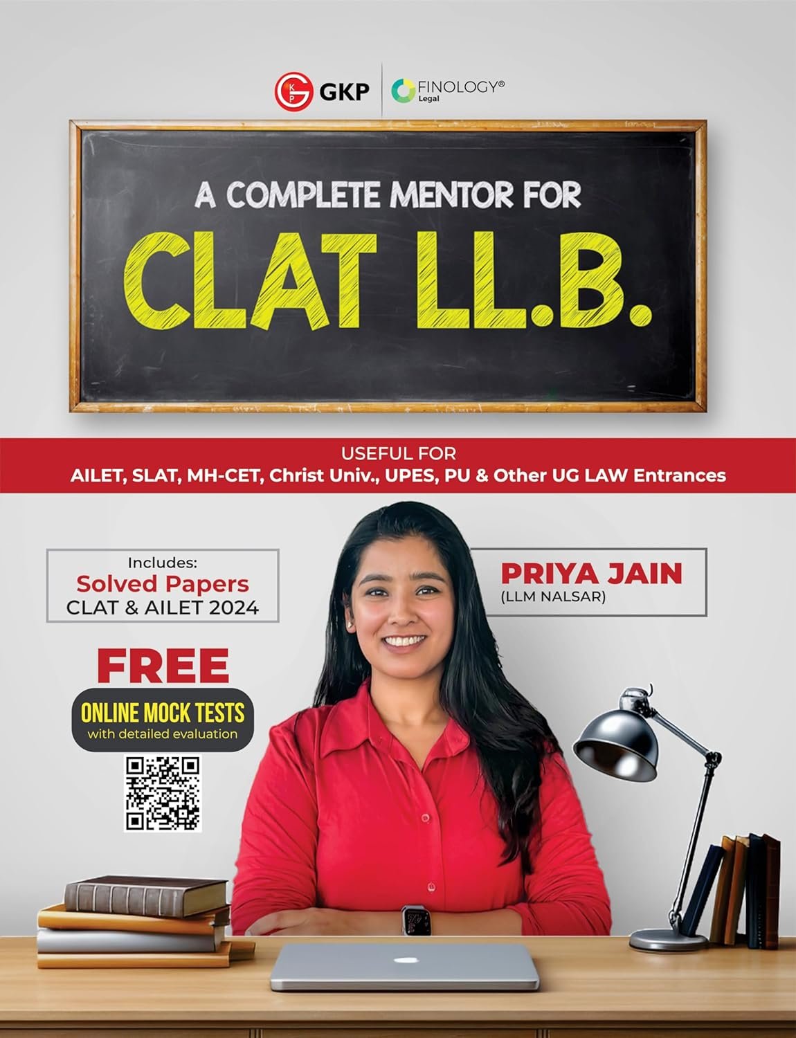 CLAT & AILET 2025 Guide (LLB) by Gautam Puri, Priya Jain (Finology)